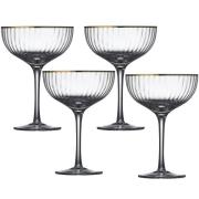 Lyngby Glas - Palermo cocktailglas Gold 31,5 cl 4-Pack
