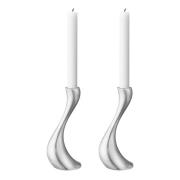 Georg Jensen - Cobra Ljusstake 2-pack 20 cm Rostfri Matt