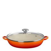 Le Creuset - Buffétgryta med glaslock 30 cm 3,5 L volcanic