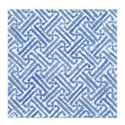 Caspari - Fretwork servett 33x33 cm 20-pack blå/vit