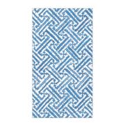 Caspari - Fretwork servett 32,5x40 cm 15-pack blå/vit