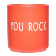 Design Letters - Favourite Mugg You Rock 25 cl Röd