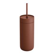 Fellow - Carter Cold Desert Capsule tumbler med sugrör 475 ml sienna