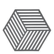 Zone - Hexagon Grytunderlägg SilIkon 16 cm Grå