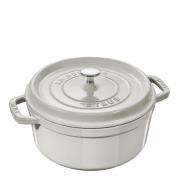 Staub - Gryta 5,2 L rund White Truffle