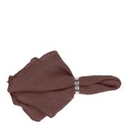 Broste Copenhagen - Gracie Tygservett 45x45 cm Aubergine