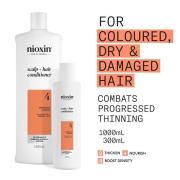 NIOXIN Scalp and Hair Thickening System 4 Conditioner for Coloured Dry...