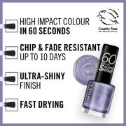 Rimmel 60 Seconds Rita Nail Varnish 8ml (Various Shades) - 811 Hot Met...