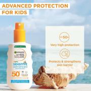 Garnier Ambre Solaire Kids' SPF 50+ Sensitive Advanced Sun Spray 150ml