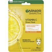 Garnier Skin Active Vitamin C Sheet Mask Super Hydrating + Brightening...