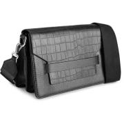 Markberg Arabella MBG Crossb., CalmCroc Black w/Black 24x16x8 cm