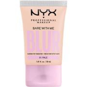 NYX Professional Makeup Bare With Me Blur Tint Foundation 01 Pale - 30...