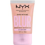 NYX Professional Makeup Bare With Me Blur Tint Foundation 03 Light Ivo...