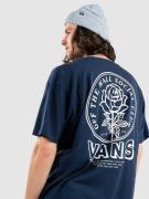 Vans Off The Wall Social Clu T-Shirt dress blues