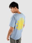 Spitfire Classic '87 Swirl T-Shirt stone blue w/ yellow