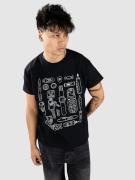 Monet Skateboards Pocket Utensils T-Shirt black