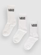 Vans Classic Crew 6.5-10, 3Pk Strumpor white