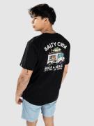 Salty Crew Reels And Meals Premium T-Shirt black