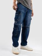 Empyre Sk8 Denim Zip Off Jeans medium blue