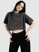 Shaka Wear Garment Dye Crop T-Shirt shadow grey