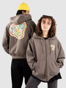Nike SB Fleece Pull-Over Skate Hoodie med Dragkedja cave stone/white