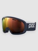 POC Fovea Mid Apatite Navy Goggle partly sunny orange