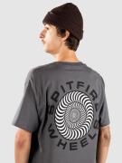 Spitfire Classic '87 Swirl Fill T-Shirt charcoal w/ black & whit