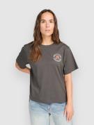 RVCA Rose Poster T-Shirt pirate black