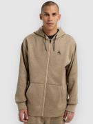 Burton Oak Hoodie med Dragkedja summit taupe htr