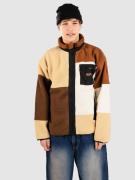 Blue Tomato Patchwork Fleecejacka brown/white