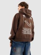 A.LAB Wanted Boxy Hoodie med Dragkedja brown