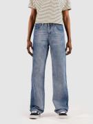 Blue Tomato Straight Cuffed Denim Jeans mid blue with fade