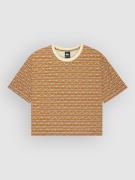 Quiksilver Boyfriend Crop Aop T-Shirt bone wht horizon qsw horz