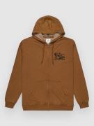 DC Parts Dep Hoodie med Dragkedja toffee