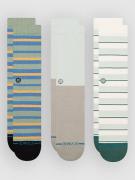 Stance Prep Stripe 3 Pk Socks paleblue