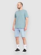 Volcom Solver Denim Shorts worn light blue