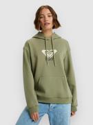 Roxy Surf Stoked Brushed Art Hoodie oil green