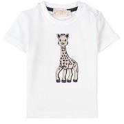 Sophie The Giraffe Broderad T-shirt Vit 3 mån