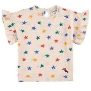 Bobo Choses Stjärnmönstrad T-shirt Gräddvit 6 mån