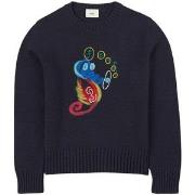 Fendi Seahorse Knit Sweater Navy 12 år