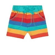 Frugi Little Stripy Shorts Rainbow Stripe 0-3 mån