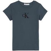 Calvin Klein Jeans Logo T-shirt Ocean Teal 8 år