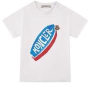 Moncler Logo T-shirt Vit 12-18 mån