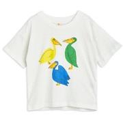 Mini Rodini GOTS Pelican T-shirt Med Tryck Vit 92-98cm