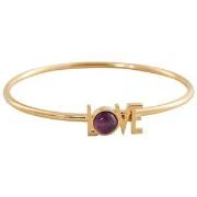 Design Letters Great Love Bangle Armband Amethyst One Size