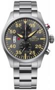 Glycine Herrklocka GL0356 Airpilot Chrono Svart/Stål Ø44 mm