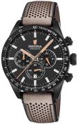 Festina Herrklocka F20359-1 Svart/Läder Ø42 mm