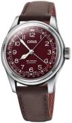 Oris Herrklocka 01 754 7741 4068-07 5 20 64 Aviation Röd/Läder Ø40