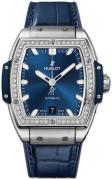 Hublot Damklocka 665.NX.7170.LR.1204 Big Bang 39Mm Blå/Gummi