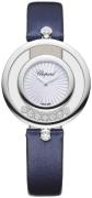 Chopard Damklocka 209426-1001 Happy Diamonds Vit/Satin Ø32 mm